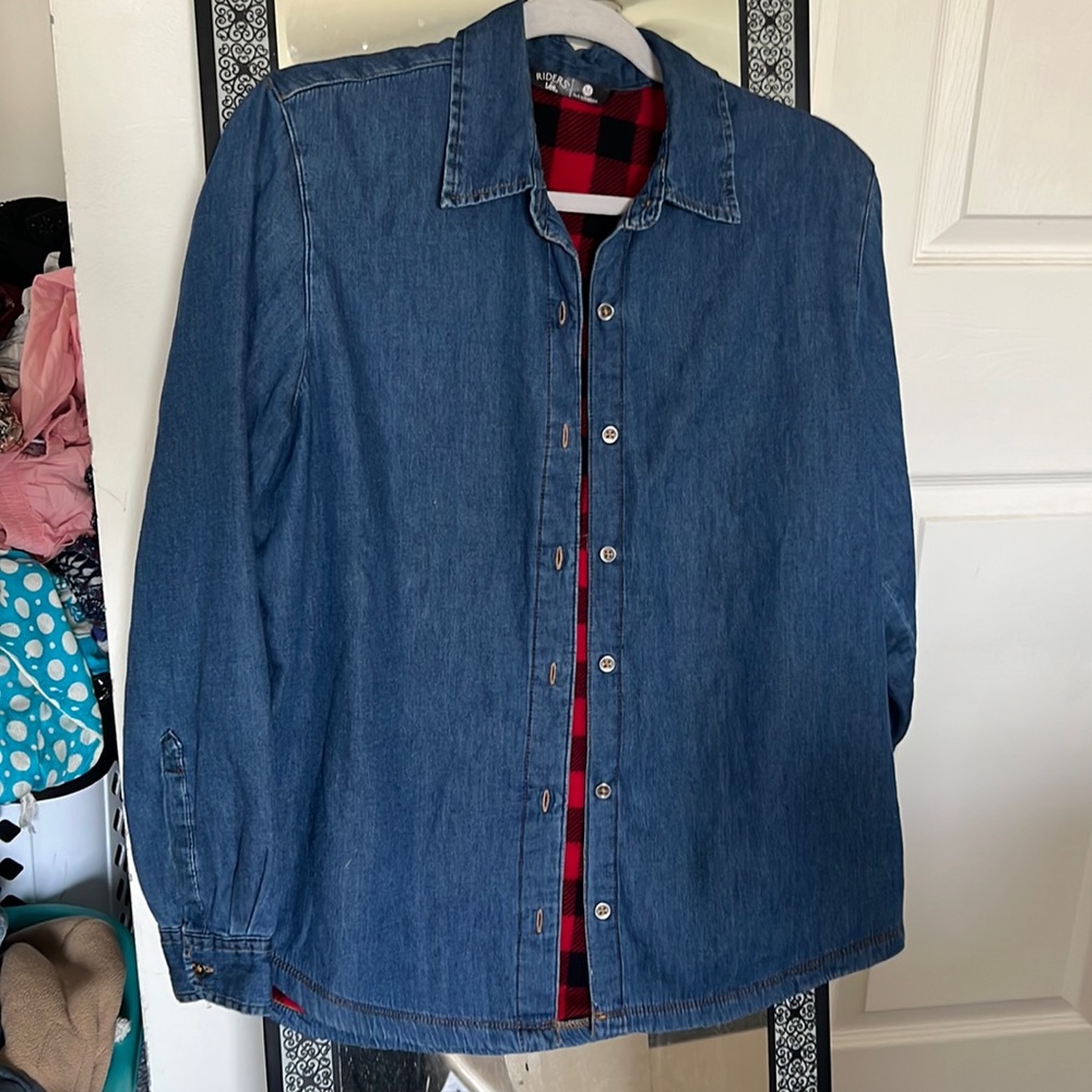 Blue and plaid jacket